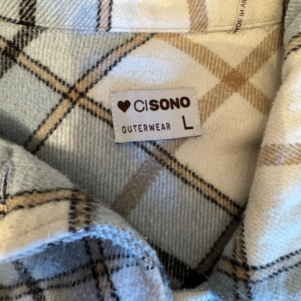Plaid Button-Up Shacket - Picture 2 of 3